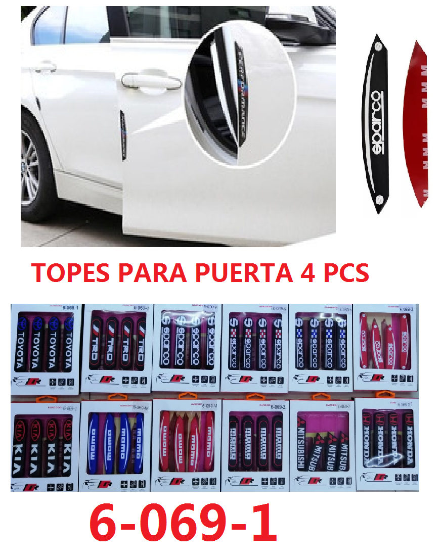 TOPES PARA PUERTAS 4 PCS